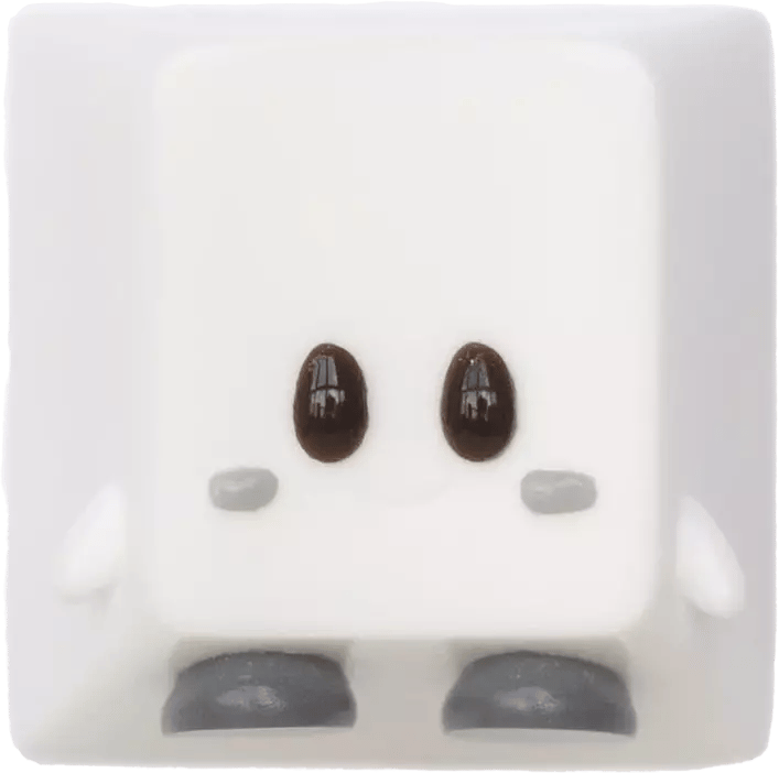 CYSM keyby white artisan keycap