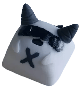 DeagCaps Bean Redacted artisan keycap