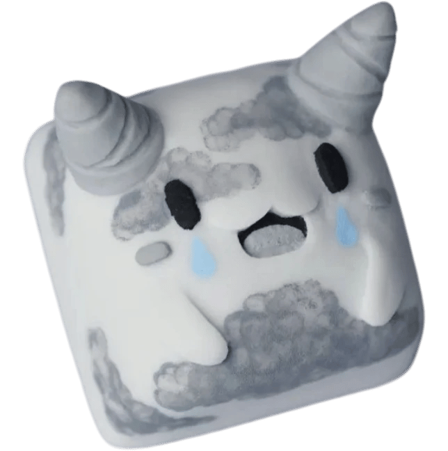 DeagCaps Bean Stormy artisan keycap