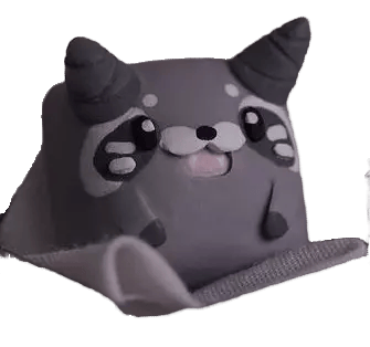 DeagCaps Bean Trash Panda artisan keycap