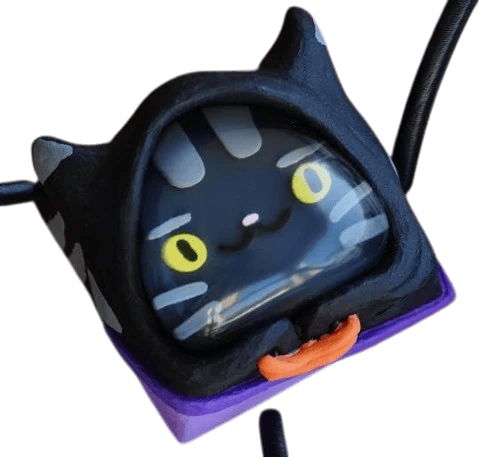 DeagCaps Miru Cattoween artisan keycap