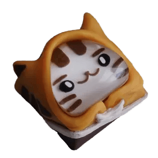 DeagCaps Miru Nekoccino artisan keycap