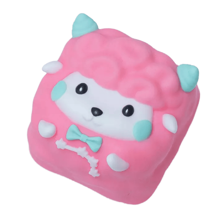 DELLA KEY 1. Wooly 40. Noel pink artisan keycap