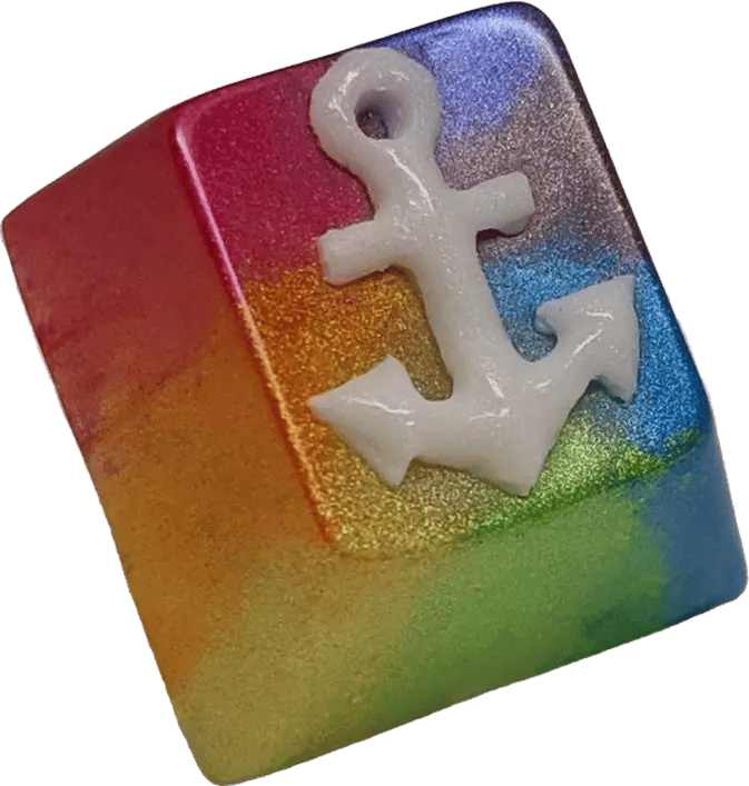 Fraktal Kaps Ankura Prismatic artisan keycap