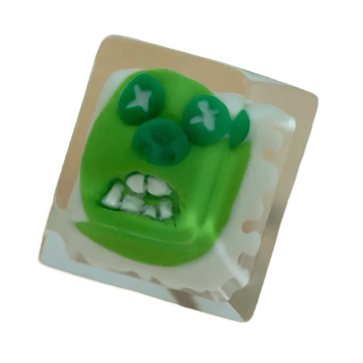 Fraktal Kaps Dollface Green With Envy artisan keycap