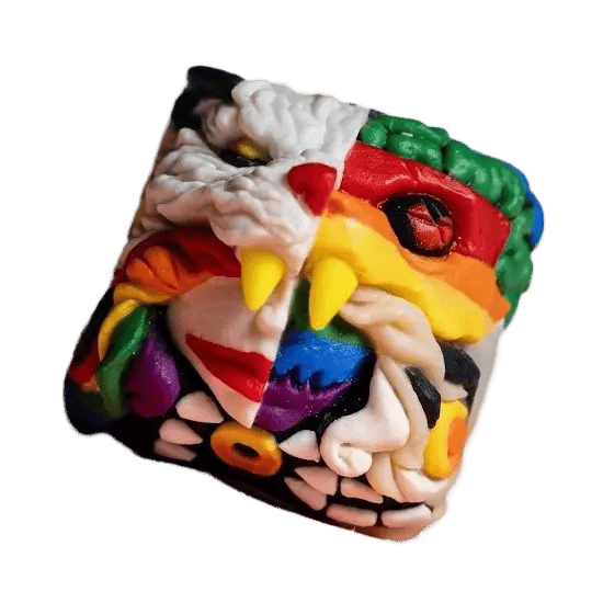 Goldenstar Keycap Anatomy Velites Pride artisan keycap