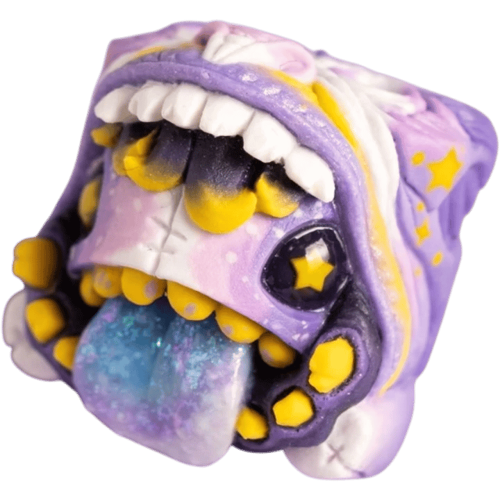Goldenstar Keycap Hungercorn Nebula artisan keycap