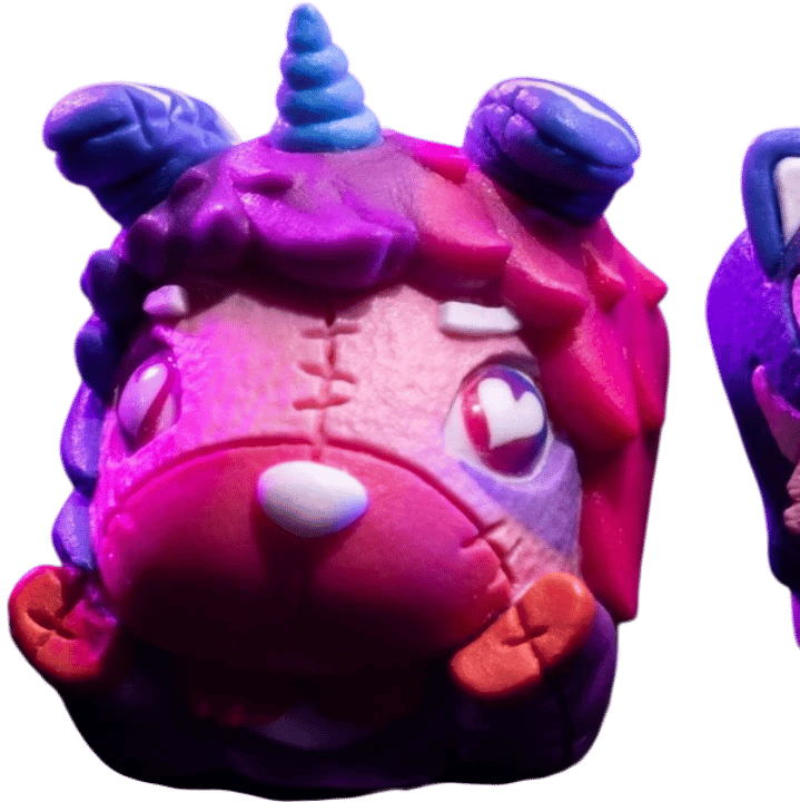 Goldenstar Keycap Unibun Fuchsia artisan keycap