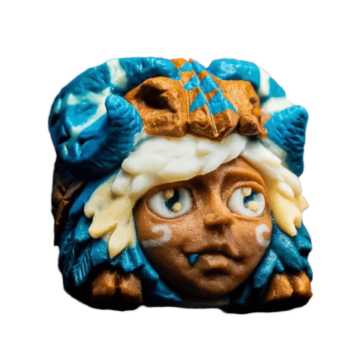 Goldenstar Keycap Wooloo Earth Stone artisan keycap