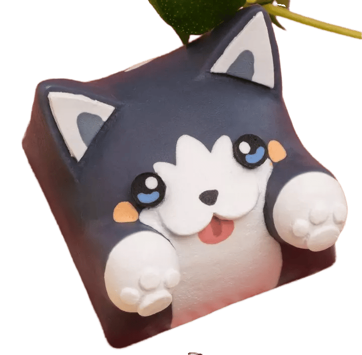 Hello Caps Bongo Cat v2 Kibbles artisan keycap