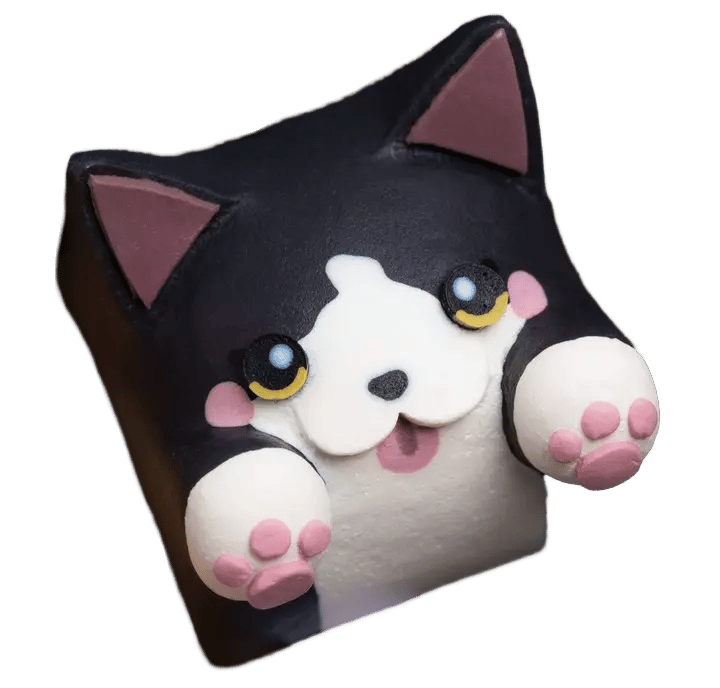 Hello Caps Bongo Cat v2 Mi Amor artisan keycap