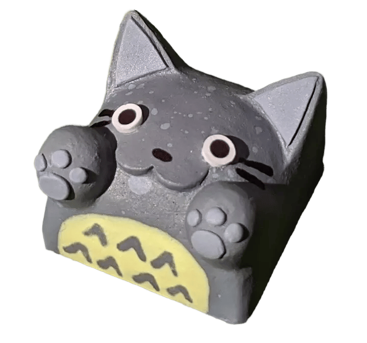 Hello Caps Bongo Cat v2 My neighbor artisan keycap