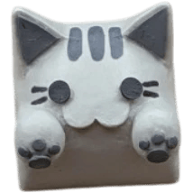 Hello Caps Bongo Cat v2 Pusheen artisan keycap