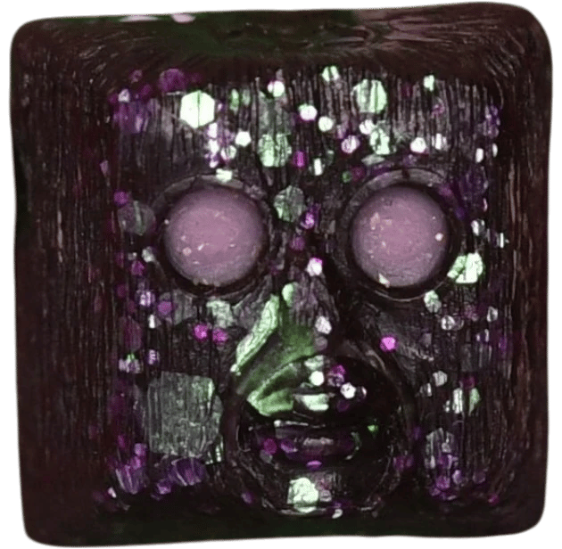 KBK-KWK Vandal Mardi Gras artisan keycap