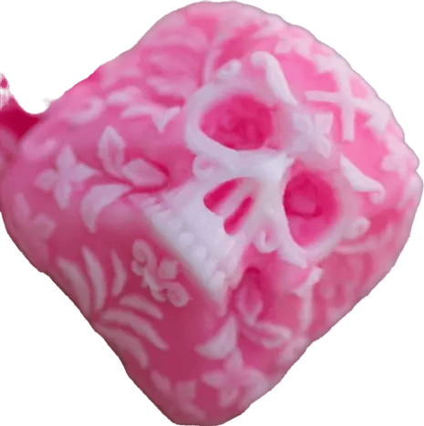 KeyForge Mulder v3 Sakura artisan keycap