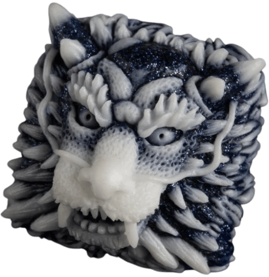 KeyForge Orochi Cryogenic Cream artisan keycap