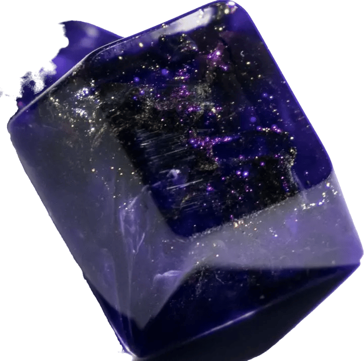 Latrialum Cosmic(Two-Toned Glitter) Cosmic Auriga (GMK Purple Night Collab) artisan keycap