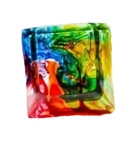 Latrialum Flakes: Blank Chromaticap artisan keycap