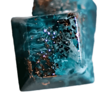 Latrialum Flakes: Chimeric Chimeric Vitriol (GMK Copper Collab) artisan keycap