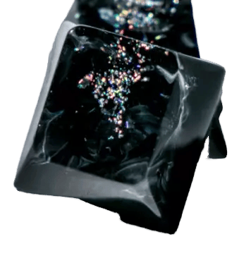 Latrialum Flakes: Prismatic Prismatic Subterfuge(GMK Colorchrome Collab) artisan keycap