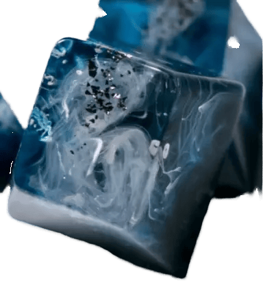 Latrialum Flakes: Radiant (White Gold) OllO(GMK Birch Collab) artisan keycap