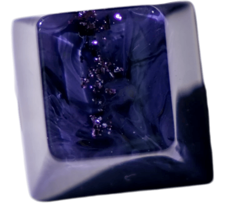 Latrialum Flakes: Regal Periwinkle(GMK Lavender Collab) artisan keycap