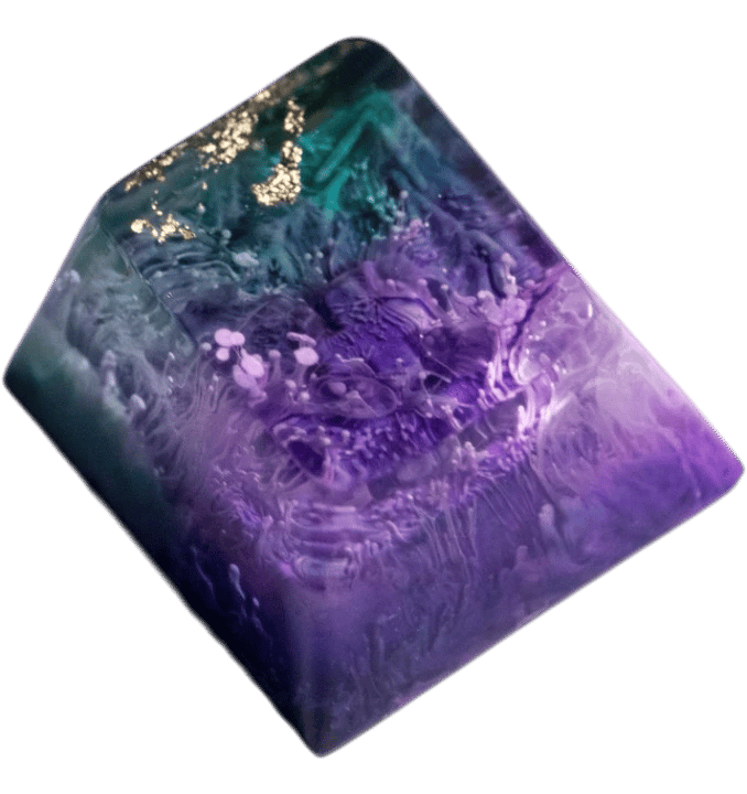 Latrialum Flakes: Royal (Gold) Royal Dreamer artisan keycap