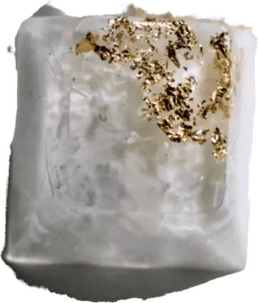 Latrialum Flakes: Royal (Gold) Royal Glacier (GMK Minimal Collab) artisan keycap