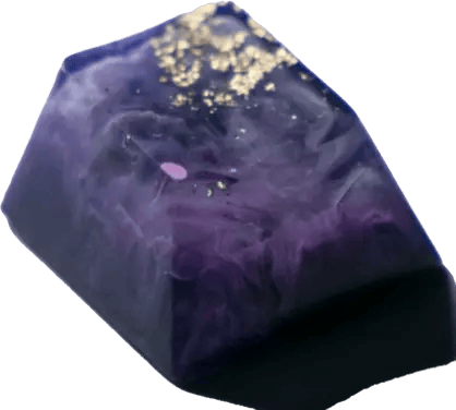 Latrialum Flakes: Royal (Gold) Royal Stardust (GMK Posh Collab) artisan keycap