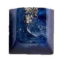 Latrialum Flakes: Royal (Gold) Torment (GMK Rudy Collab) artisan keycap