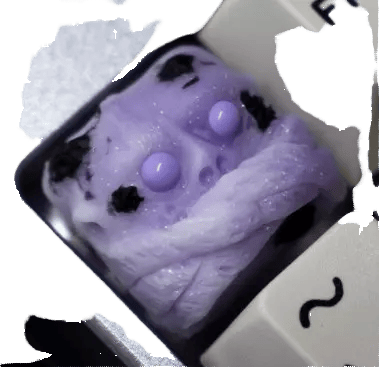 Lividity Mute 2.0 Tesla artisan keycap