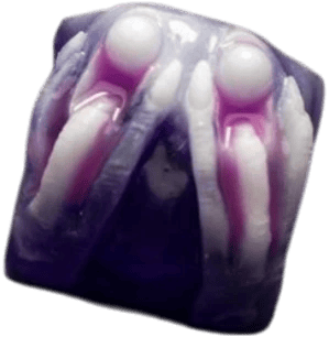 Lividity Observer Guava artisan keycap