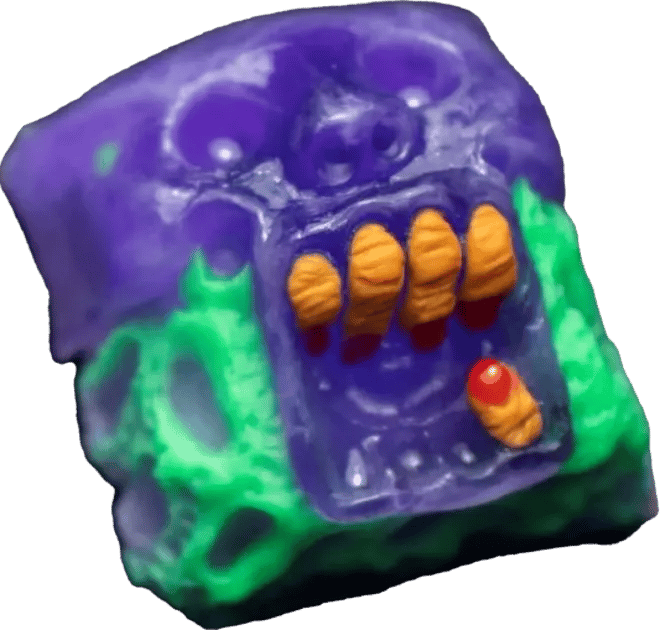Lividity Puppeteer Reptar artisan keycap