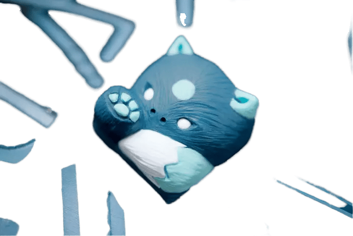 Matae Keycaps Keysune Blue Moon artisan keycap