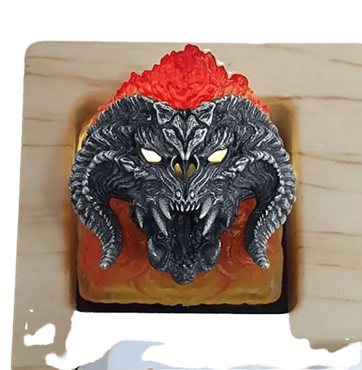 Namong Balrog Red artisan keycap