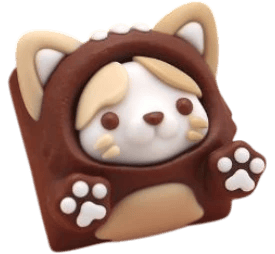 Namong Cookie Tiramisu R2 artisan keycap