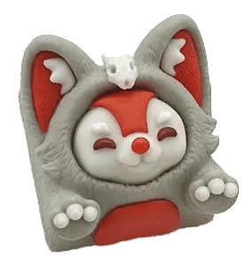 Namong Fenny Red Alert artisan keycap