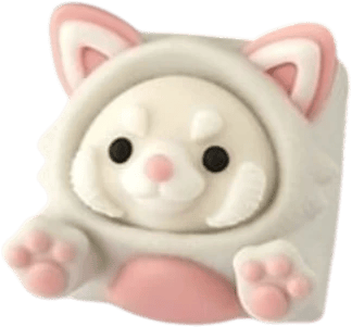 Namong Lessy Peach Blossom artisan keycap