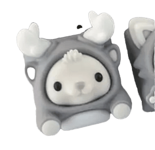 Namong Rudory Cultured Grey artisan keycap