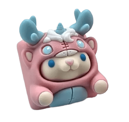 Namong Rudory Noel Pink Unicorn artisan keycap