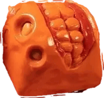 Nightcaps Dental Plan Orange artisan keycap