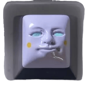 Nightcaps Eggface v2 Taro Alternate artisan keycap