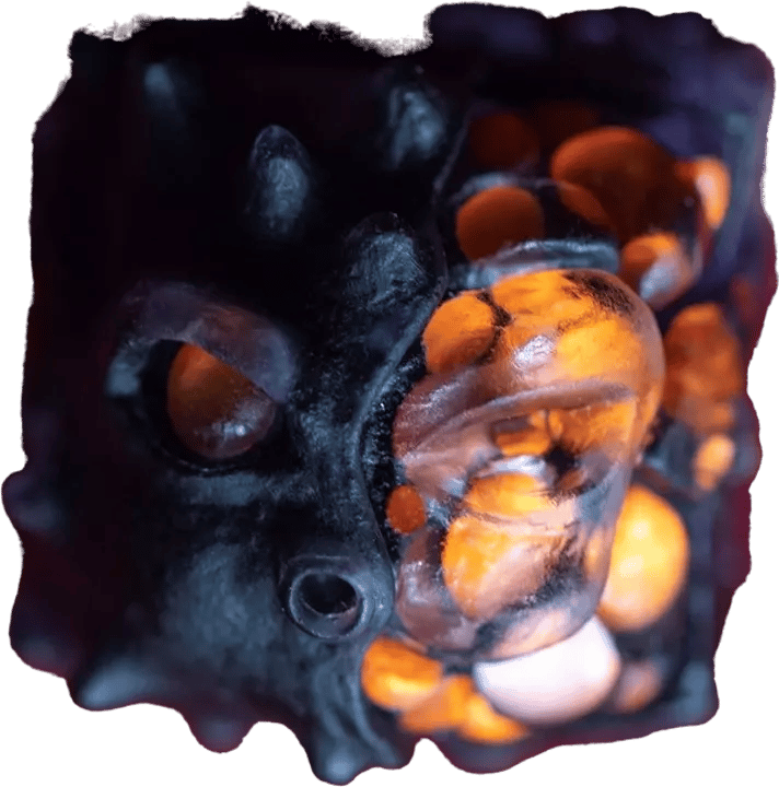 Nightcaps ETF x Hello Caps - Fugkotsu Hot Embers artisan keycap
