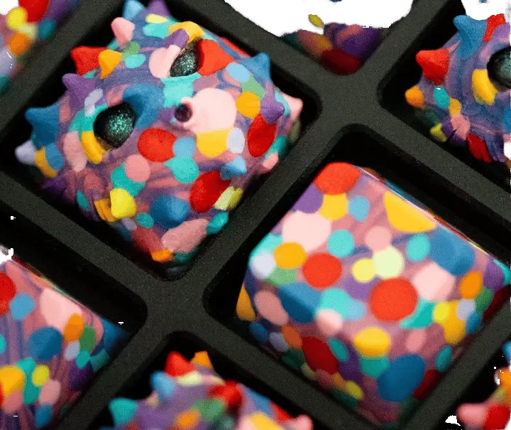 Nightcaps Fugu Gen3 Confetti Sunset artisan keycap
