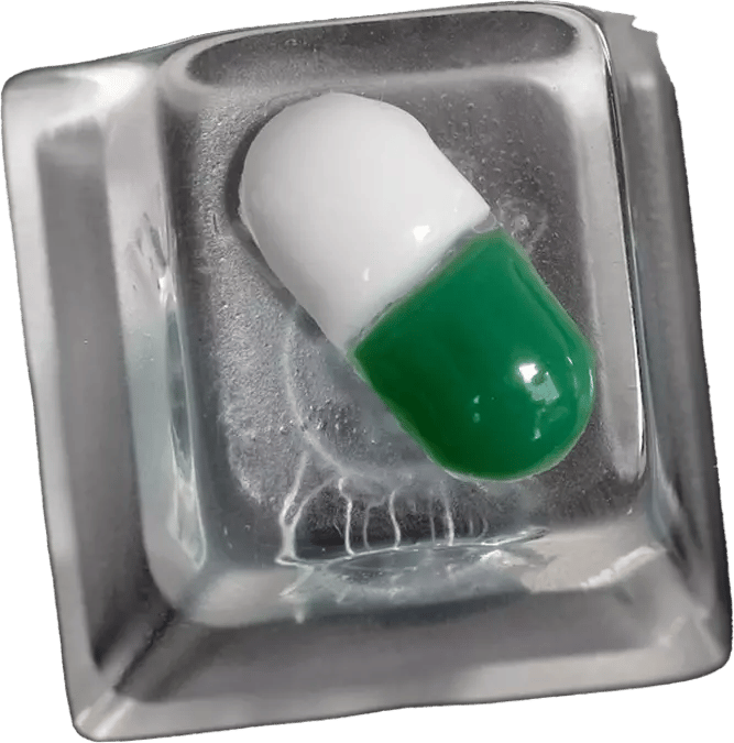 Resin Party Microdose Buttermilk artisan keycap