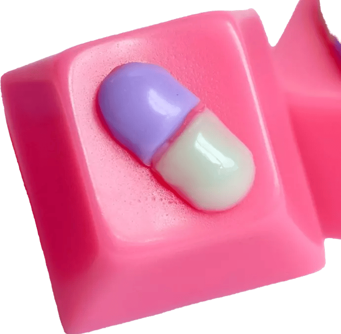 Resin Party Microdose Macaron III artisan keycap