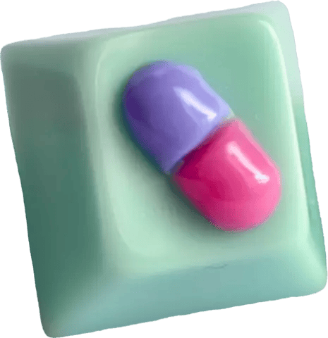 Resin Party Microdose Macaron II artisan keycap