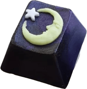 SodieCaps Crescent Cap Lost in Spacc artisan keycap