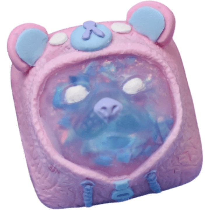 SodieCaps Jamjams Cotton Candy artisan keycap