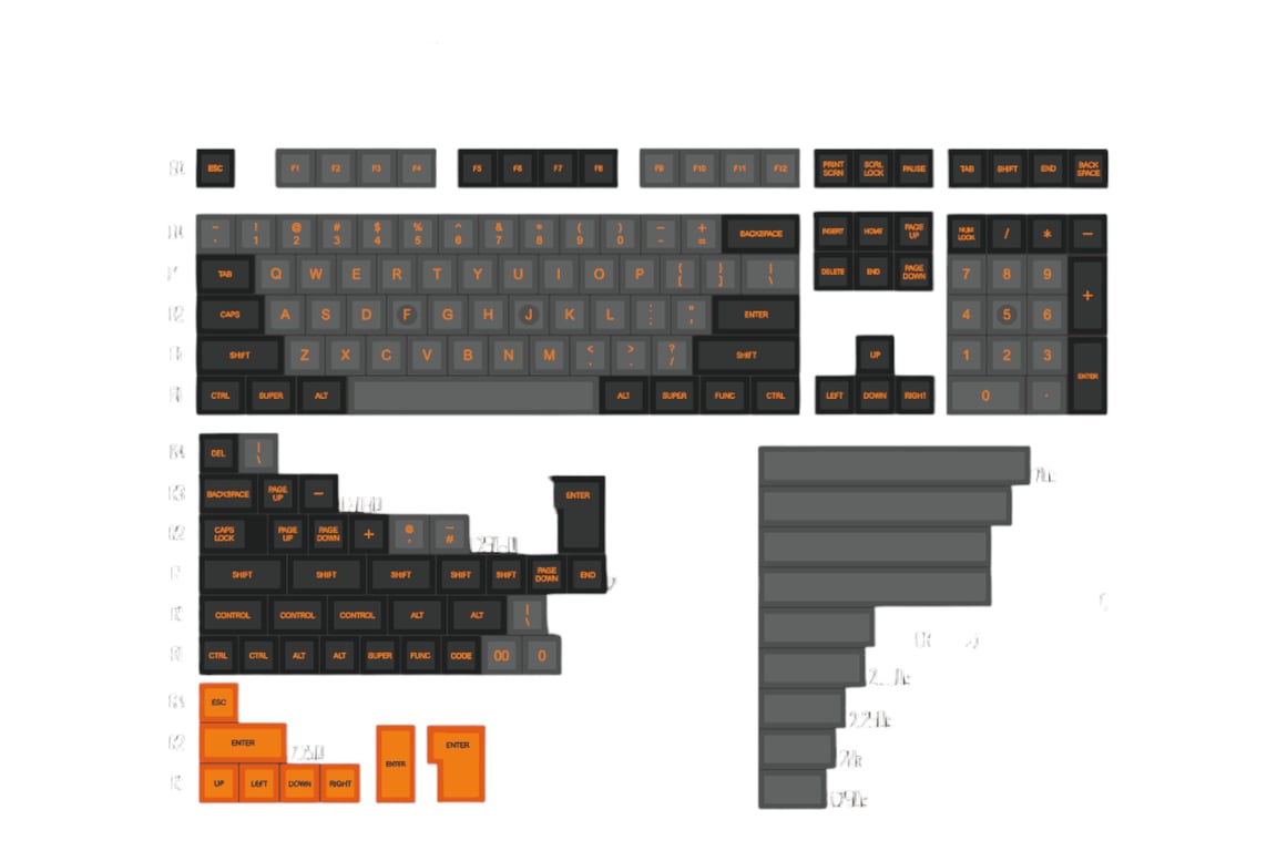 Domikey Dolch Orange keycap set